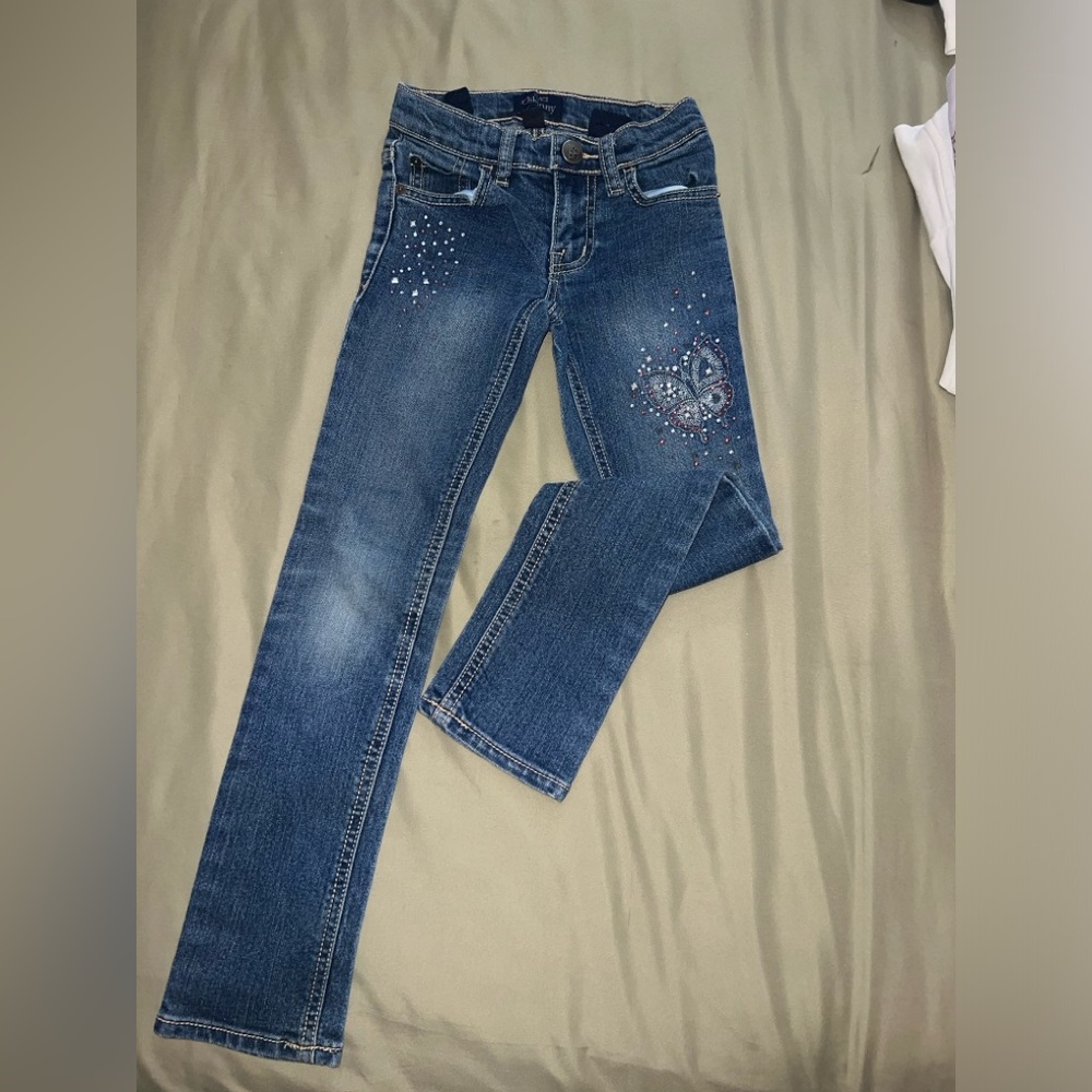 Cute rhinestone jeans💎